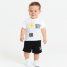 CONVERSE LOGO AOP SS TEE + SHORT SET