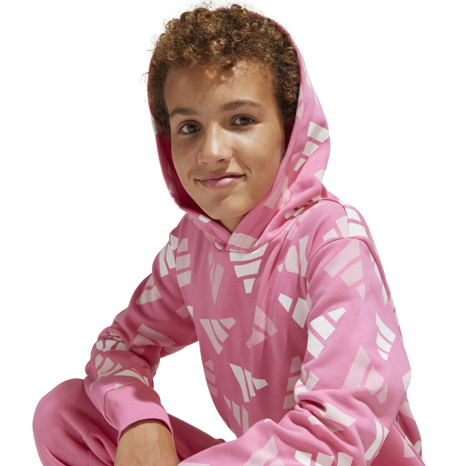 adidas Seasonal Essentials Logo Celebration Fleece Hoodie 140.