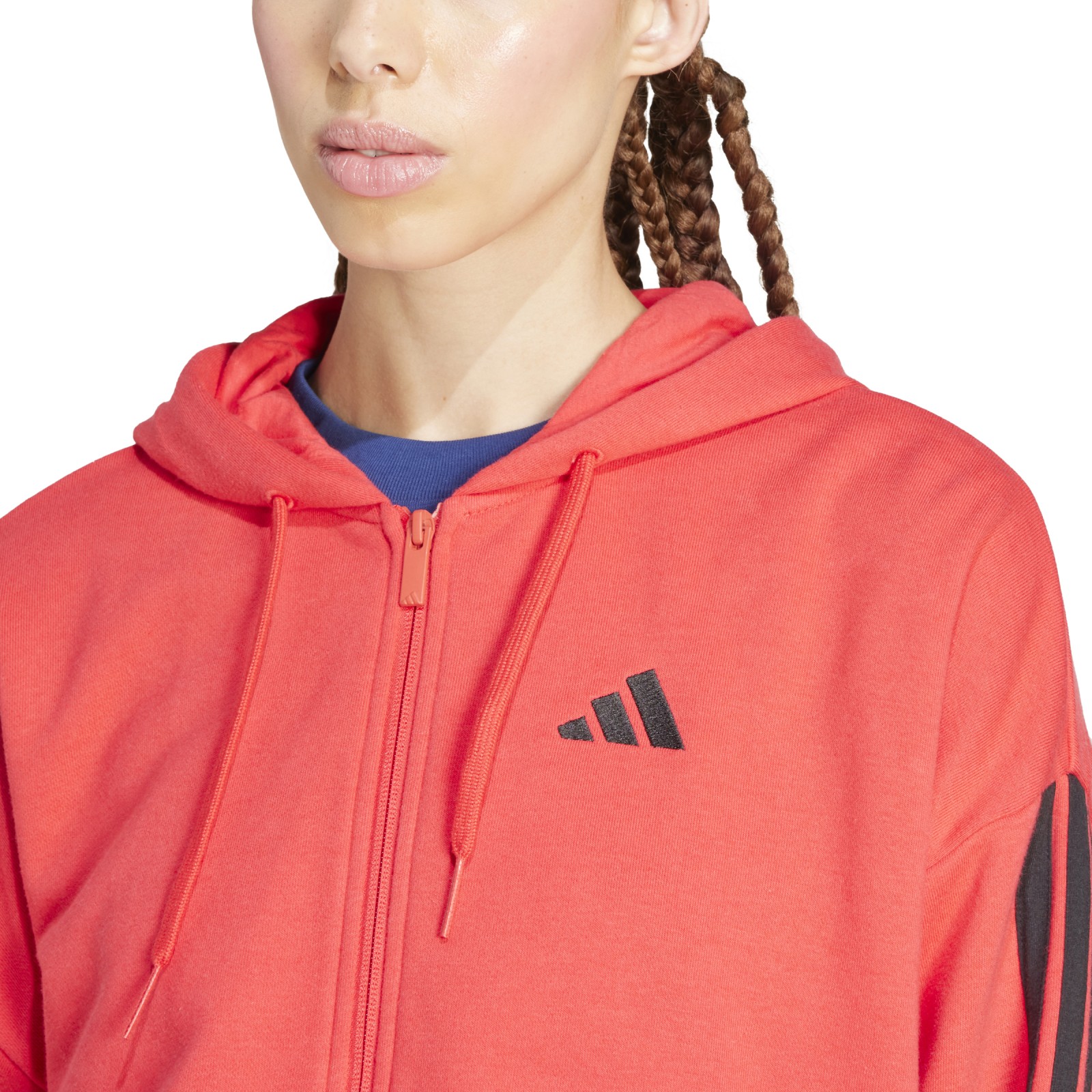 adidas Essentials 3-Stripes French Terry Full-Zip Hoodie L.