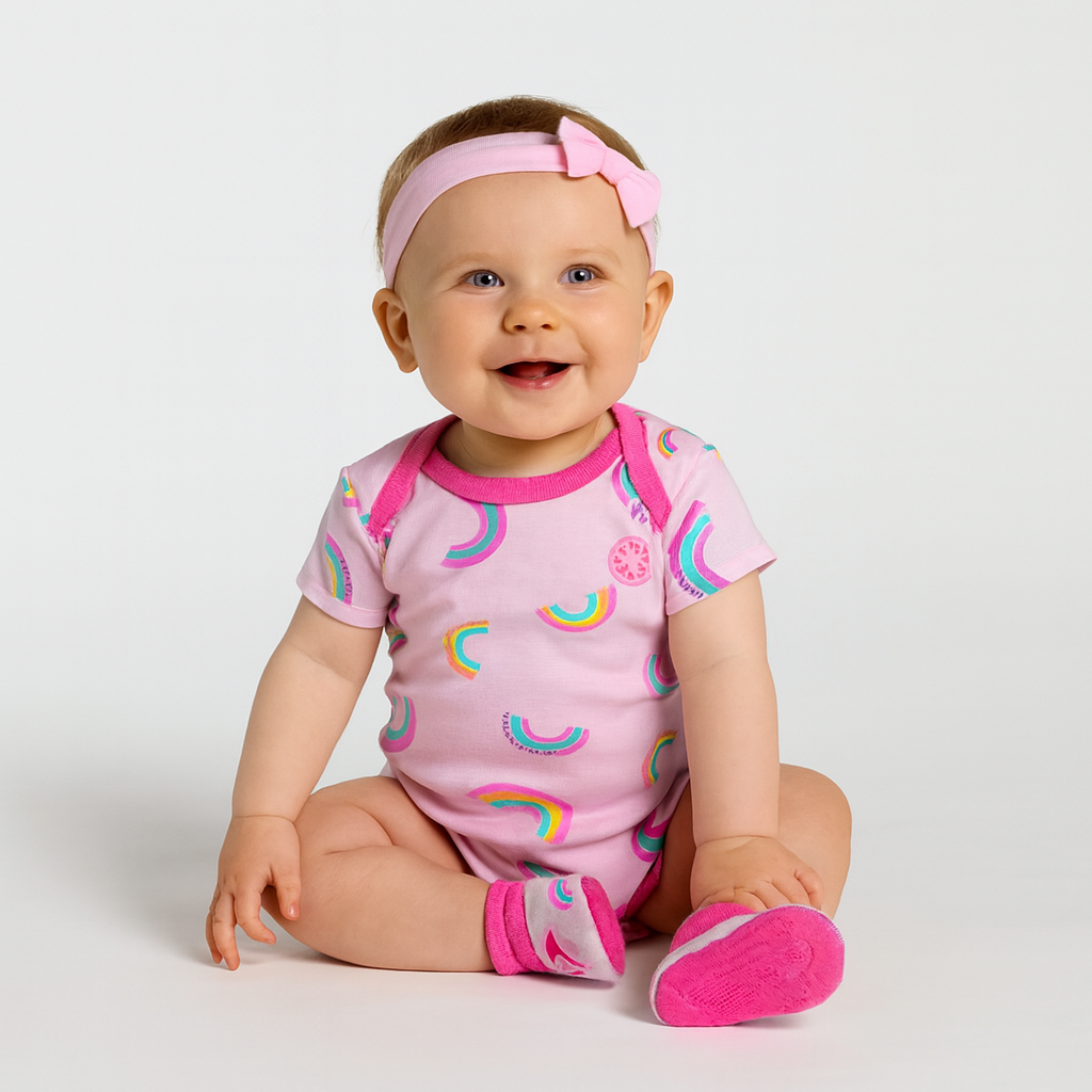 Converse rainbows 3pc box set 6-12m.