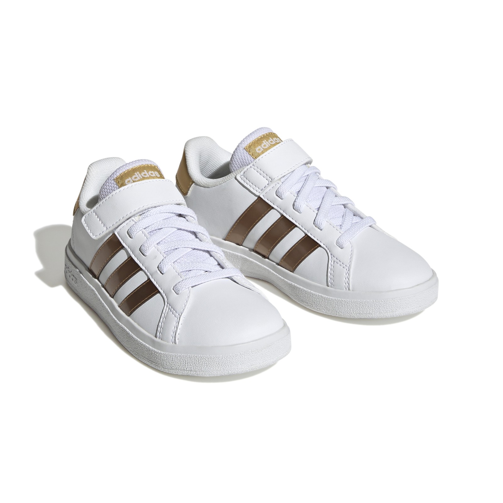 adidas Grand Court Sustainable Lifestyle Court Elastic Lace and Top Strap Shoes 29.