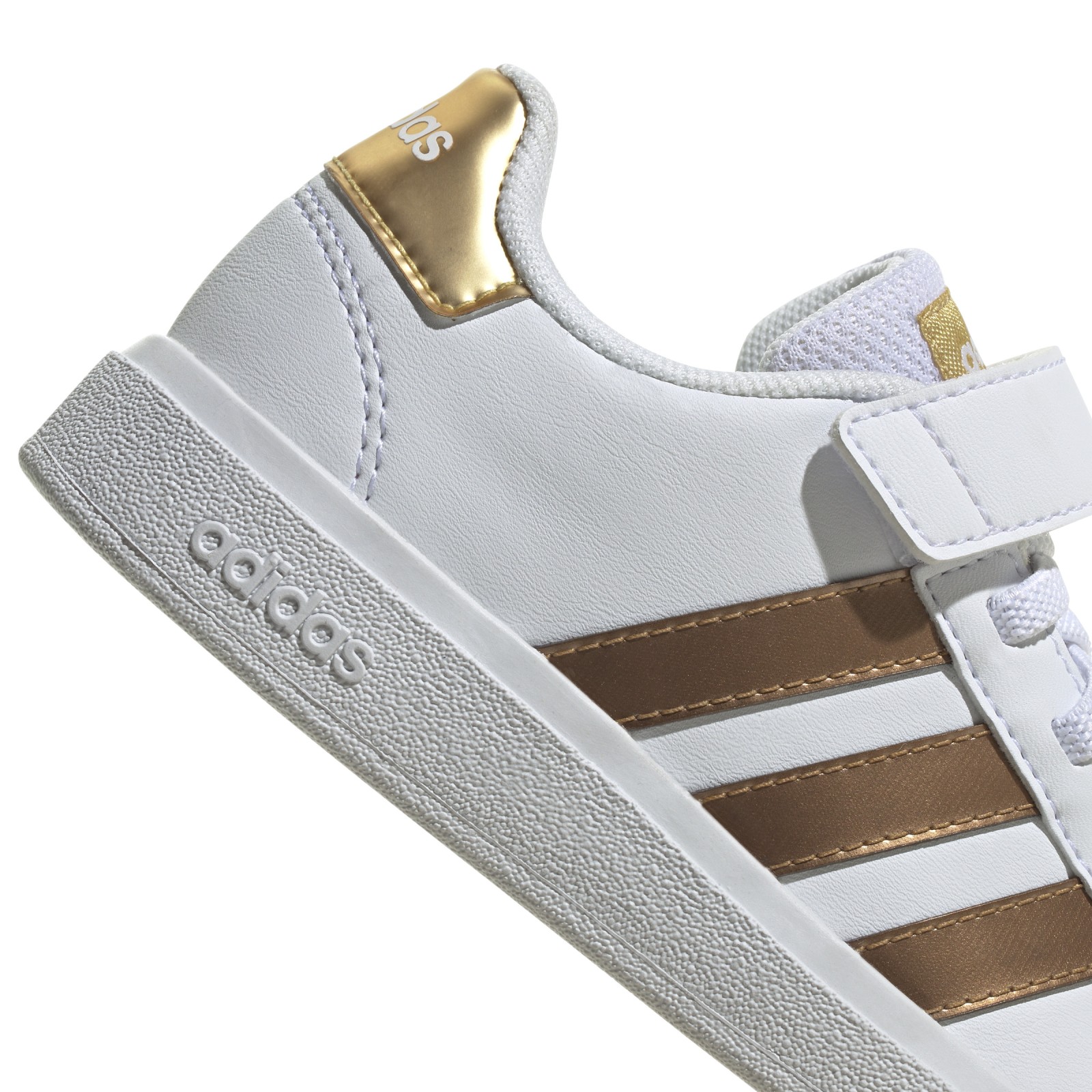adidas Grand Court Sustainable Lifestyle Court Elastic Lace and Top Strap Shoes 29.