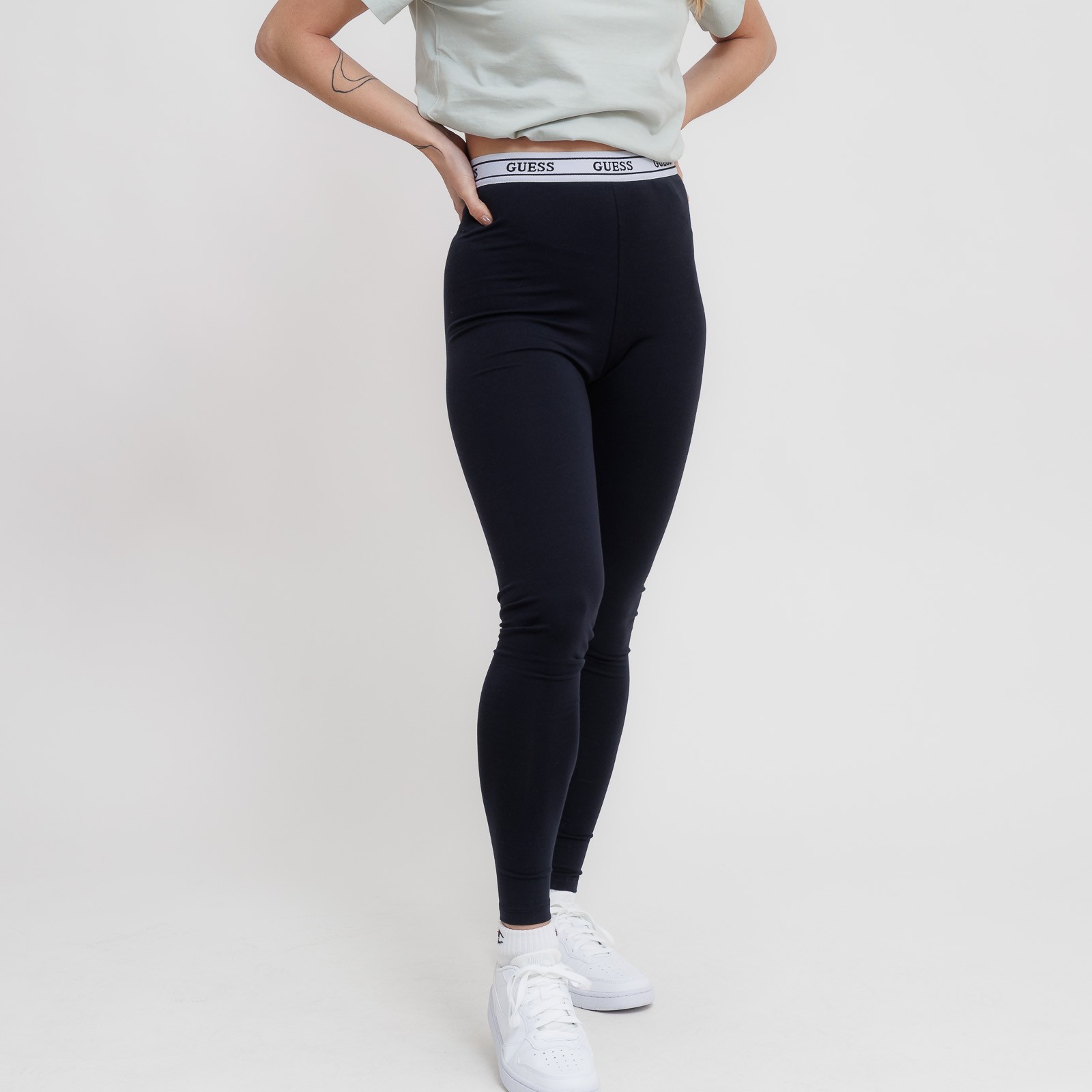 Guess New Aline Leggings 4/4 Eco Str XL.