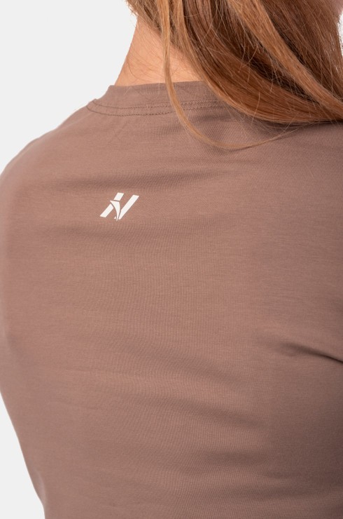 NEBBIA Minimalist Logo crop top M.