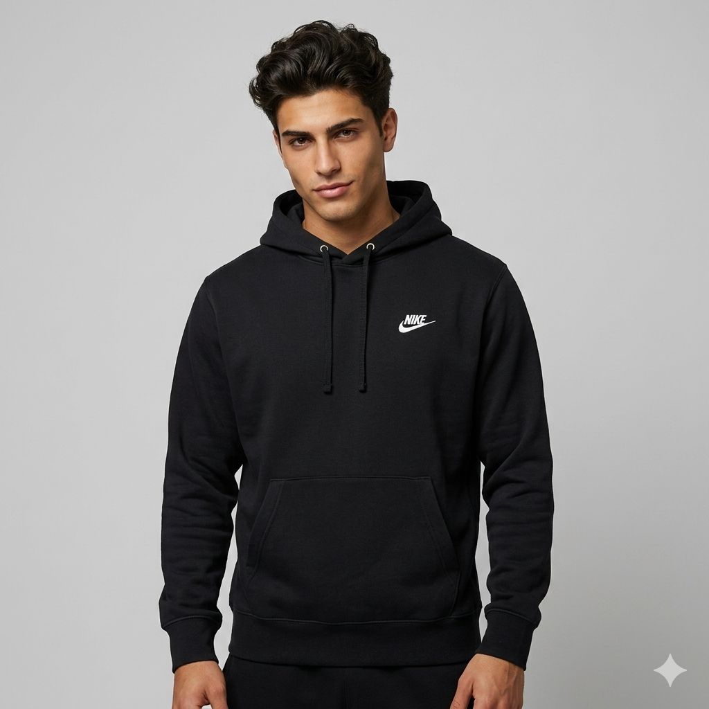 Nike Club M. Klasika, ktorá zahreje a poteší Mikina Nike Club French Terry PulloverHoodie je tým správnym spoločníkom na dni, keď chcete pohodlie a štýl v jednom. Je vyrobená z mäkkého francúzskeho froté, má pohodlný strih a detaily, ktoré z nej robia univerzálny kúsok - do posilňovne, na von aj na gauč. Výhody  Francúzske froté strednej gramáže - mäkké, priedušné a dobre drží tvar. Dvojvrstvová flísová kapucňa - príjemná a teplá a dobre sedí. Klasický strih - ideálny na vrstvenie a voľný pohyb. Praktická klokanka - schová ruky a drobné predmety. Štýlové detaily - rebrované lemy a výšivka Nike Futura. Vysokokvalitná zmes materiálov - 80-84 % bavlna, 16-20 % polyester.   Mikina Nike Club Hoodie je mikina, ktorá sa hodí ku všetkému a nikdy nesklame. Základ šatníka, na ktorý sa môžete spoľahnúť každý deň.
