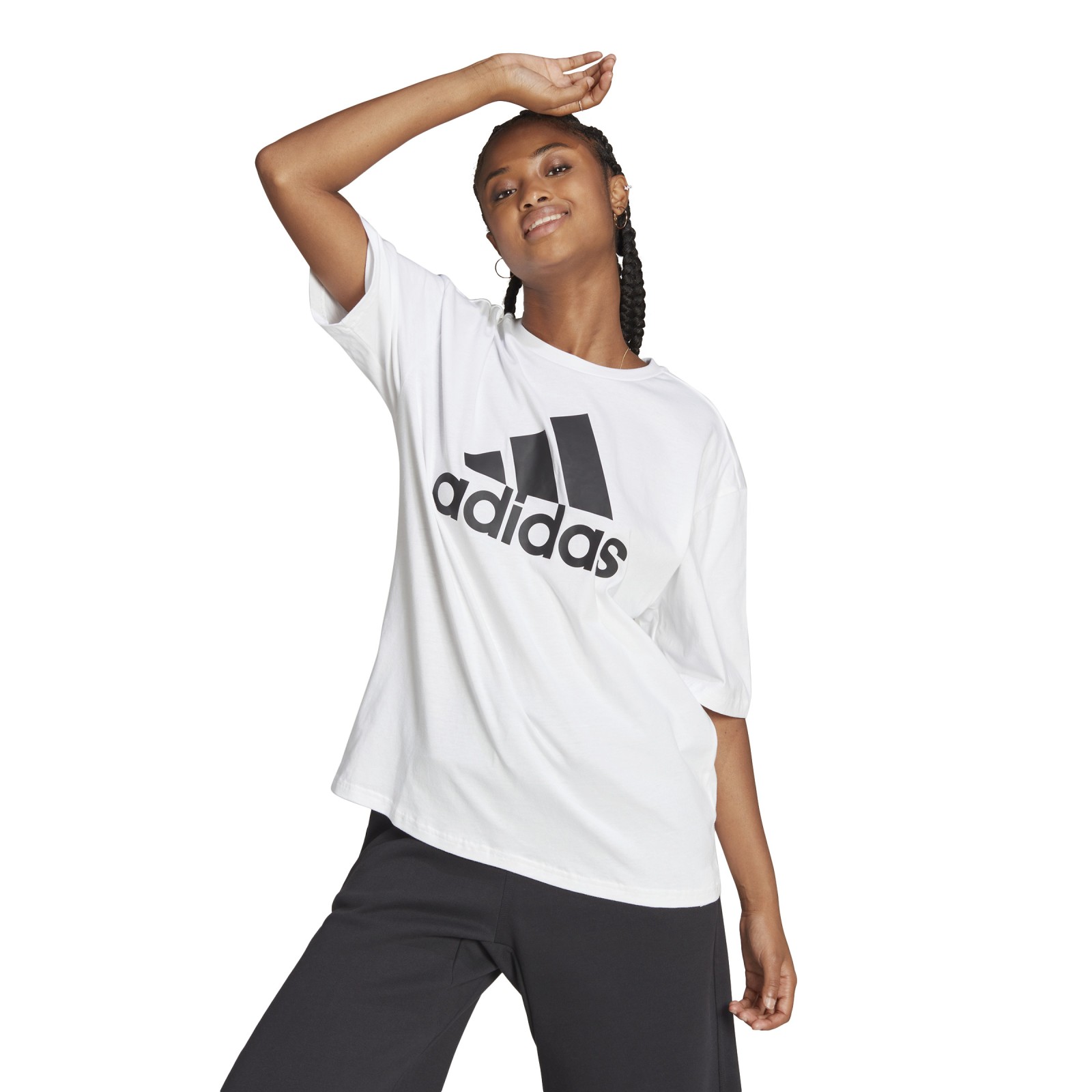 adidas Essentials Big Logo Boyfriend T-Shirt L.