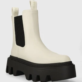 BUFFALO Flora Chelsea Lo - Vegan Nappa - Cream