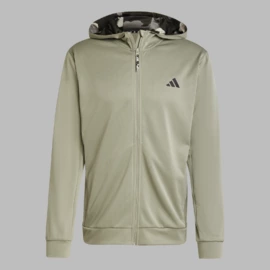 adidas Train Essentials Camo Full-Zip Hoodie