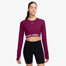 Nike Pro Dri-FIT Cropped Long-Sleeve Top